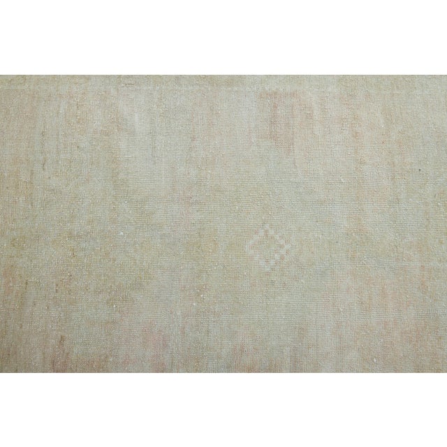 1970s Vintage Handmade Wool Cotton Turkish Beige Area Rug For Sale - Image 11 of 11