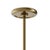 Linen Gable Pendant, Antique Natural Brass with Oyster Shade For Sale - Image 8 of 9