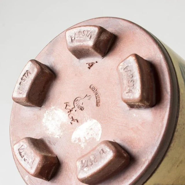 Ceramic Farsta Vase by Wilhelm Kåge for Gustavsberg, 1940s For Sale - Image 7 of 9