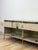 Modern American Drew Corsica Painted Gray Console Credenza Glass Doors Coastal For Sale - Image 10 of 18