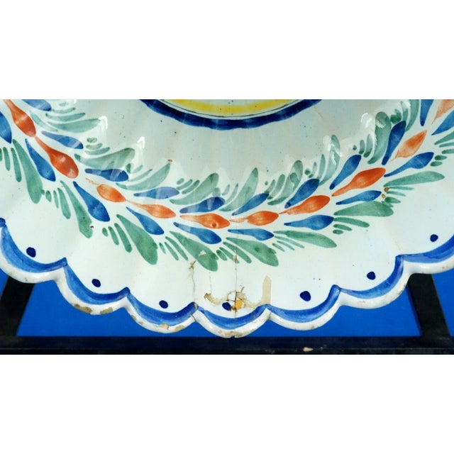 Large Antique French Ceramic Bowl by Henriot Quimper, 1800s For Sale - Image 17 of 18