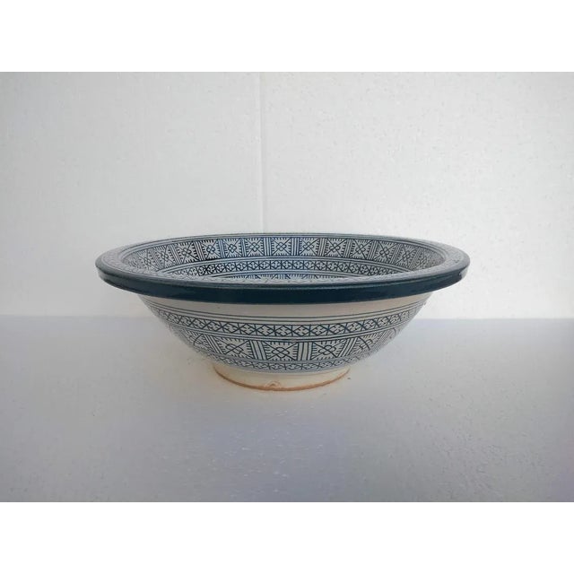 Not Yet Made - Made To Order Contemporary Ceramic Hand-Paint Bowl Sink Basin For Sale - Image 5 of 8