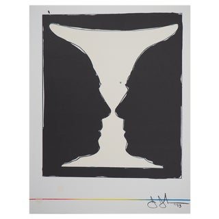 Jasper Johns, Coupe Aux Deux Picasso, 1973, Original Lithograph For Sale