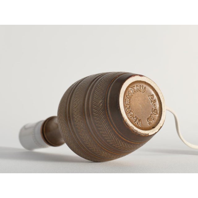 Brown Stoneware Model Number 59617 Table Lamp from Scheurich, West Germany, 1960s For Sale - Image 15 of 16