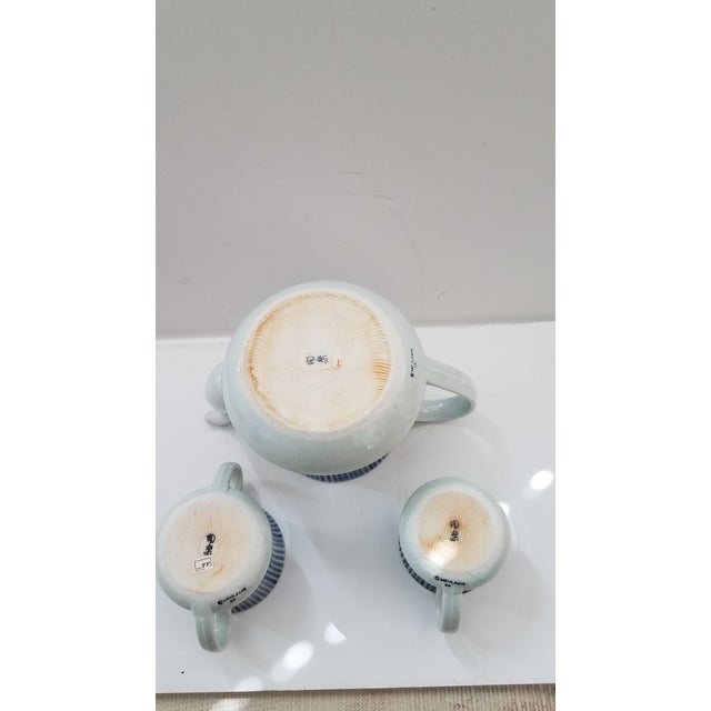 Asian 1970s Ff Japan Fitz and Floyd Porcelain Tea - Set of 3 For Sale - Image 3 of 6