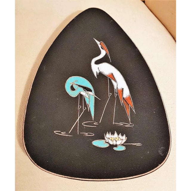 Heron Wall Plates by Kiechle Arno for Ruscha, 1950s, Set of 2, in Very Good conditions. Designed 1950 to 1959 This piece...