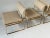 Cream Set 6 Brass Dining Chairs, 1980 For Sale - Image 8 of 16