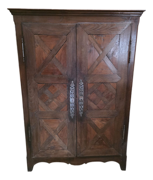 Antique French Wardrobe in Oak, 1700s