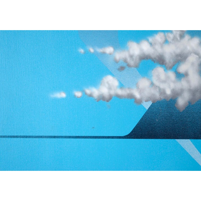 Surrealism Floating in a Surrealist Space - Abstract Composition in Acrylic on Canvas by David Sherburne For Sale - Image 3 of 9