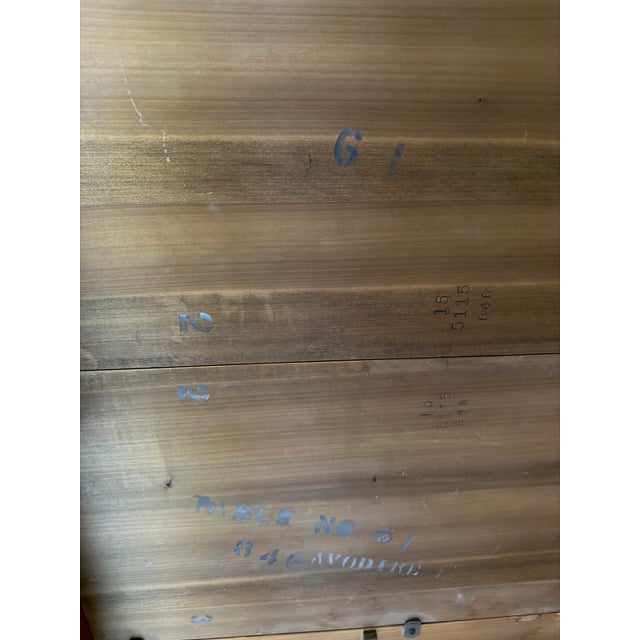 Wood Vintage Romweber Burl Wood Dining Table and 10 Chairs For Sale - Image 7 of 8