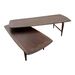 Mid-Century Modern Switchblade Coffee Table by Andre Bus for Lane Acclaim