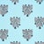 SAMPLE - Schumacher x Marian Mcevoy Bow-Wow-Wow Wallpaper In Aqua For Sale