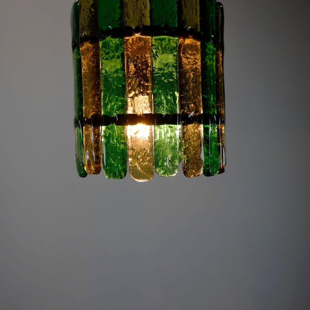 Mid-Century Modern 1970s Mid-Century Modern Feders Hand Blown Glass Chandelier For Sale - Image 3 of 6