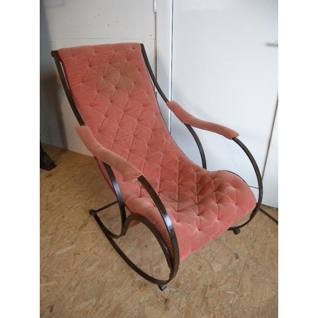 Very rare model, super processed - original around 1880. Very unusual rocking chair Original Peter Cooper R.W. Winfield...