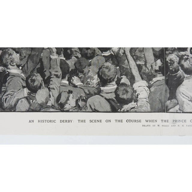 English 1896 Derby Winner Persimmon Prince of Wales Race Horse Print For Sale - Image 3 of 6