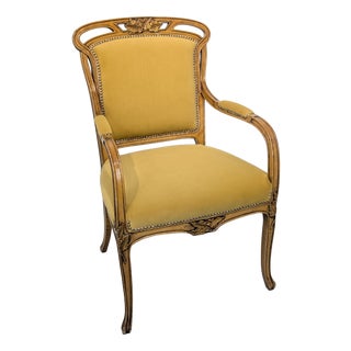 Art Nouveau Armchair Throne on Springs, 1890s For Sale