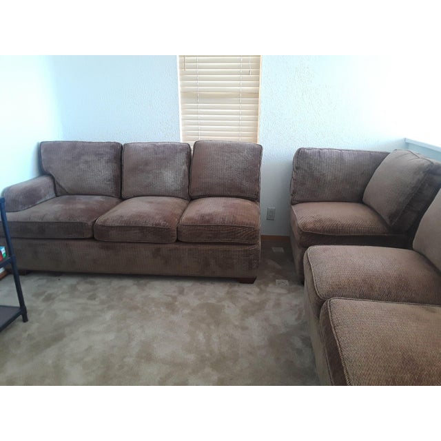 Vintage Charles Stewart Company Custom Sectional Sofa 3 Pieces