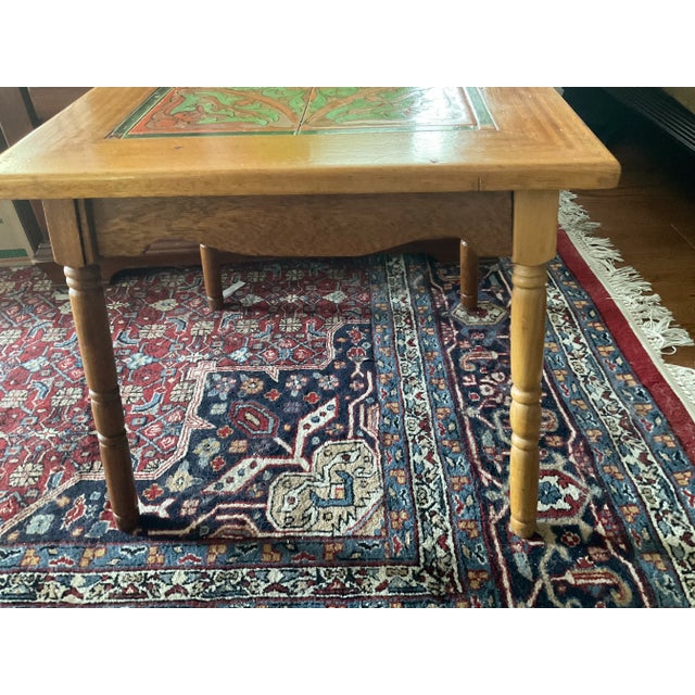 1900 - 1909 Antique American Spanish Colonial California Tile Side Table For Sale - Image 5 of 6
