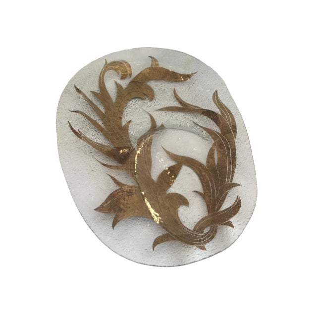 Early 20th Century Early 20th Century Vintage 24kt Gold Dorothy Thorpe Chip and Dip For Sale - Image 5 of 6