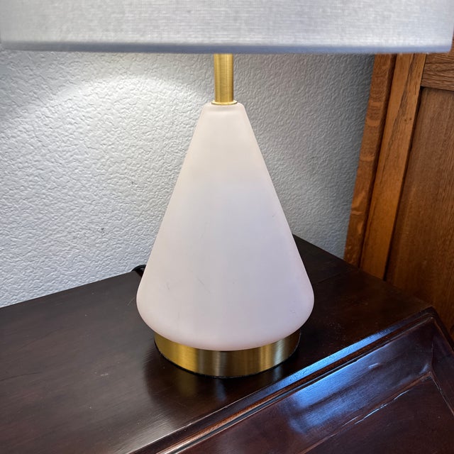 Glass West Elm Metalized Glass Table Lamps - a Pair For Sale - Image 7 of 12