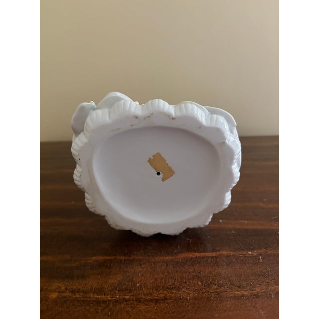 Mid 20th Century Blanc De Chine Porcelain Seated Kwan Yin Figure For Sale - Image 11 of 11