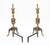 Brass French Empire Style Brass Andirons, Pair For Sale - Image 8 of 8