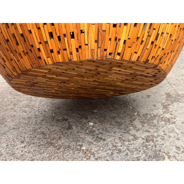 The Portland Furniture the Mushroom Teak End Table For Sale - Image 12 of 12