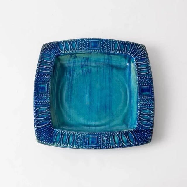 Turquoise Ceramic Bowl from Bay Keramik, 1970s For Sale - Image 6 of 10