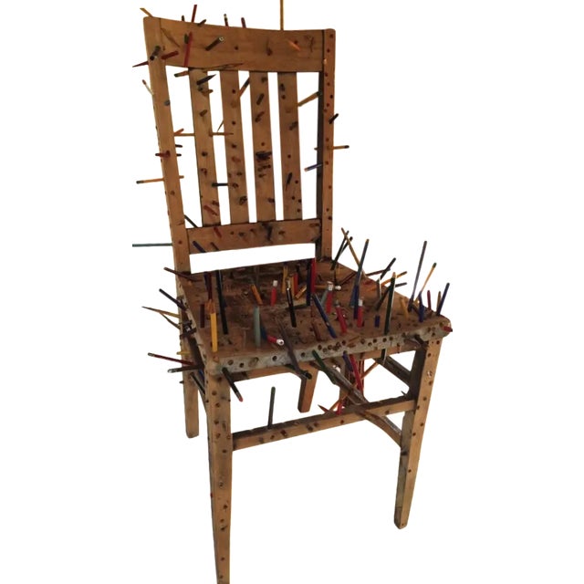 Dave Dornin Pencil Chair Sculpture For Sale
