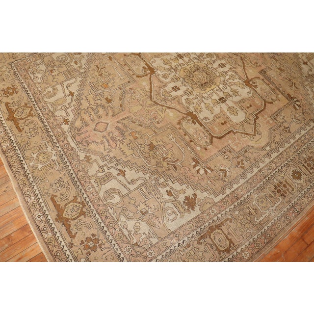 Late 20th Century Late 20th Century Neutral Indian Room Size Rug For Sale - Image 5 of 18