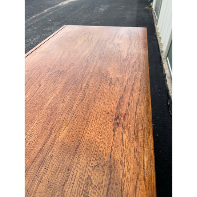 1960s Dixie 9-Drawer Brutalist Walnut Triple Long Dresser For Sale - Image 12 of 12