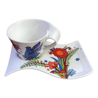 NewWave Acapulco Cup and Saucer from Villeroy & Boch, 2000s, Set of 2 For Sale