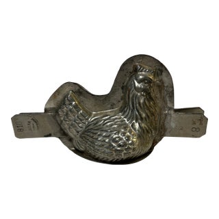Antique French Chicken Chocolate Mold For Sale