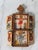 Vintage Ethiopian orthodox Coptic Triptych icon hand painted Crucifixion & Resurrection scene. No makers mark. Some age...