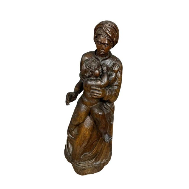 French School, Depicting a Maternity Scene, 1800s, Wood For Sale - Image 4 of 7