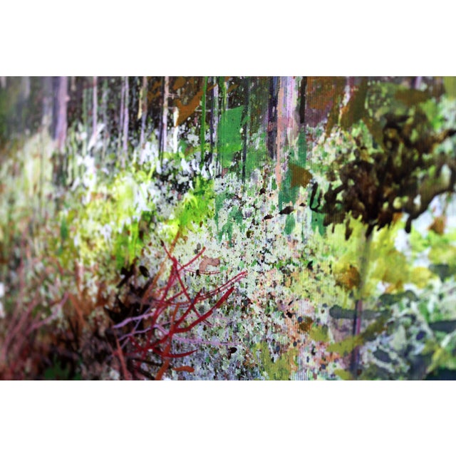 Green Janis Zingitis, On the Forest Trail, 2023, Acrylic on Canvas For Sale - Image 8 of 10