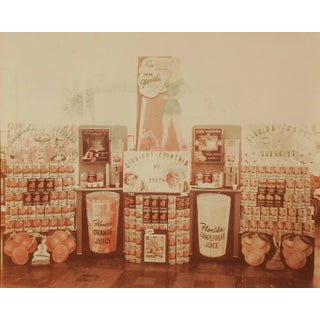 Vintage Mid Century Advertising Photograph Florida Orange Juice For Sale
