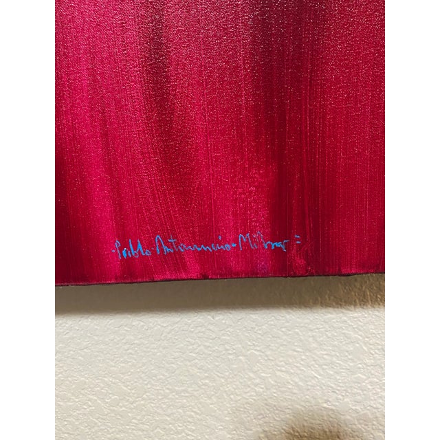 Tribal 1990s Pablo Antonio Milan Painting For Sale - Image 3 of 3