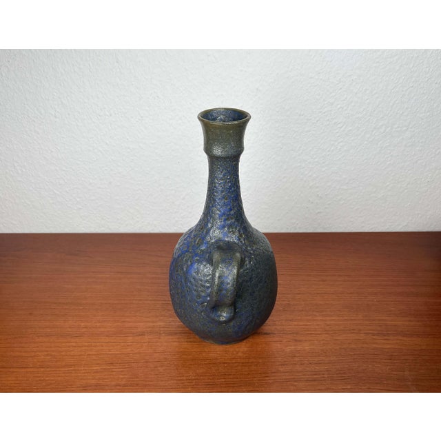 Mid-Century Modern Germany Blue Carafe Vase from Gebr. H.u.G. Claussen, 1960s For Sale - Image 18 of 18