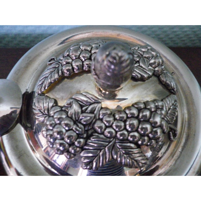 1970s Jam/Honey Set in Glass and Treated Metal, 1970s, Set of 7 For Sale - Image 5 of 15