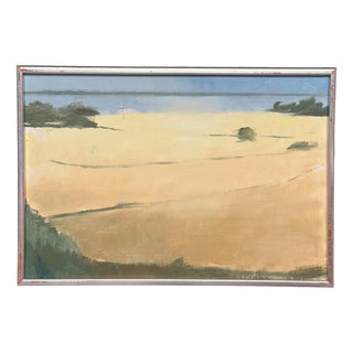Rolf Nordengren, Västra Piren, Hven, 1980, Oil on Canvas, Framed For Sale
