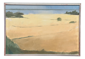 Rolf Nordengren, Västra Piren, Hven, 1980, Oil on Canvas, Framed