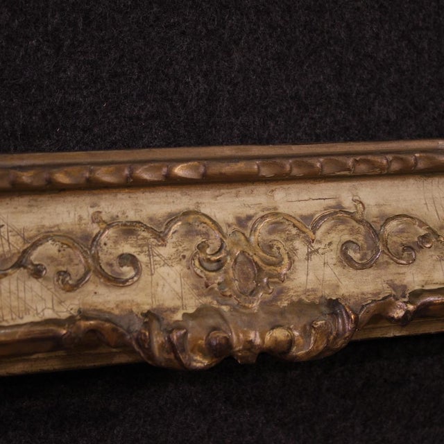 20th Century Italian Lacquered and Gilded Frame, 1950s For Sale - Image 3 of 16