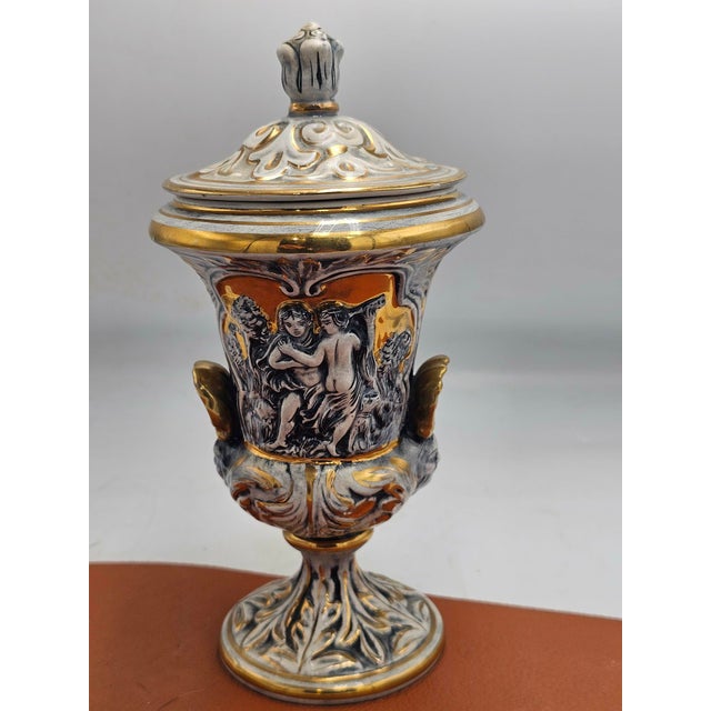 Goblet Vase from Capodimonte, 1950s-1970s For Sale - Image 9 of 9