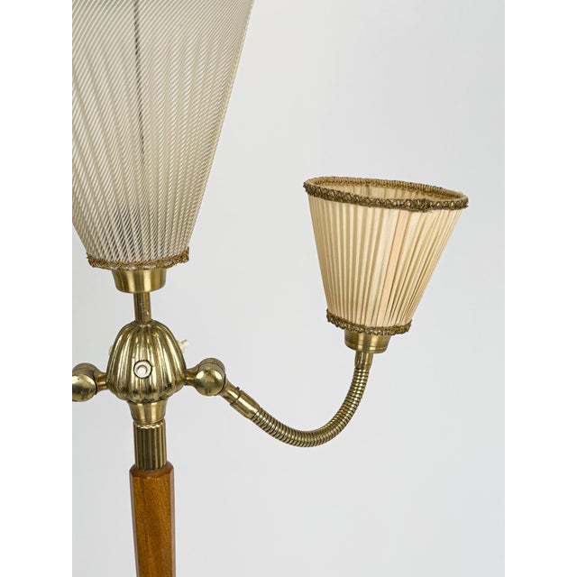 Modern Floor Lamp in Mahogany, Sweden, 1940s For Sale - Image 9 of 12
