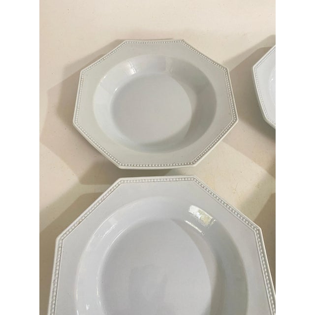 Ceramic French Octagonal Earthenware Dishes, 1820, Set of 6 For Sale - Image 7 of 12
