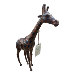Mid 20th Century Leather Giraffe Sculpture From Italy