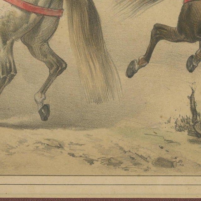 Paper José Rubio Y Villegas, Medieval Cavalry, 1861, Lithograph For Sale - Image 7 of 12