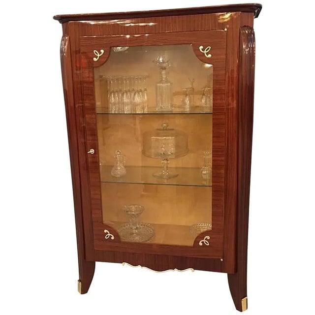 1930s French Art Deco Vitrine, Display Cabinet For Sale - Image 5 of 5