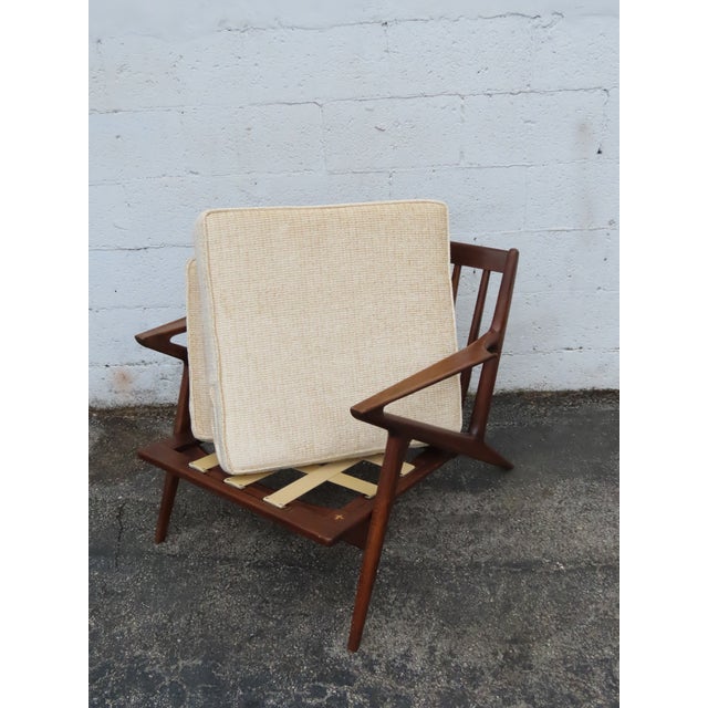 Danish Modern Poul Jensen for Selig Sculpted Z Lounge Chairs a Pair 6337 For Sale - Image 18 of 18